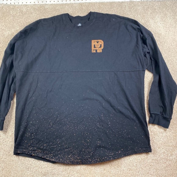 Disney Spirit Jersey Walt Disney World Est 1971 Black XXL Long Sleeve Shirt - Picture 2 of 11
